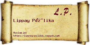 Lippay Pólika névjegykártya